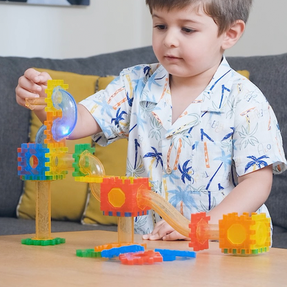 Pipeline Rolling Marble Run Set (78 PCS)